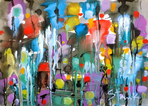 Just rainy-LIV by Stanislav Bojankov, Work on Paper for Sale on Singulart