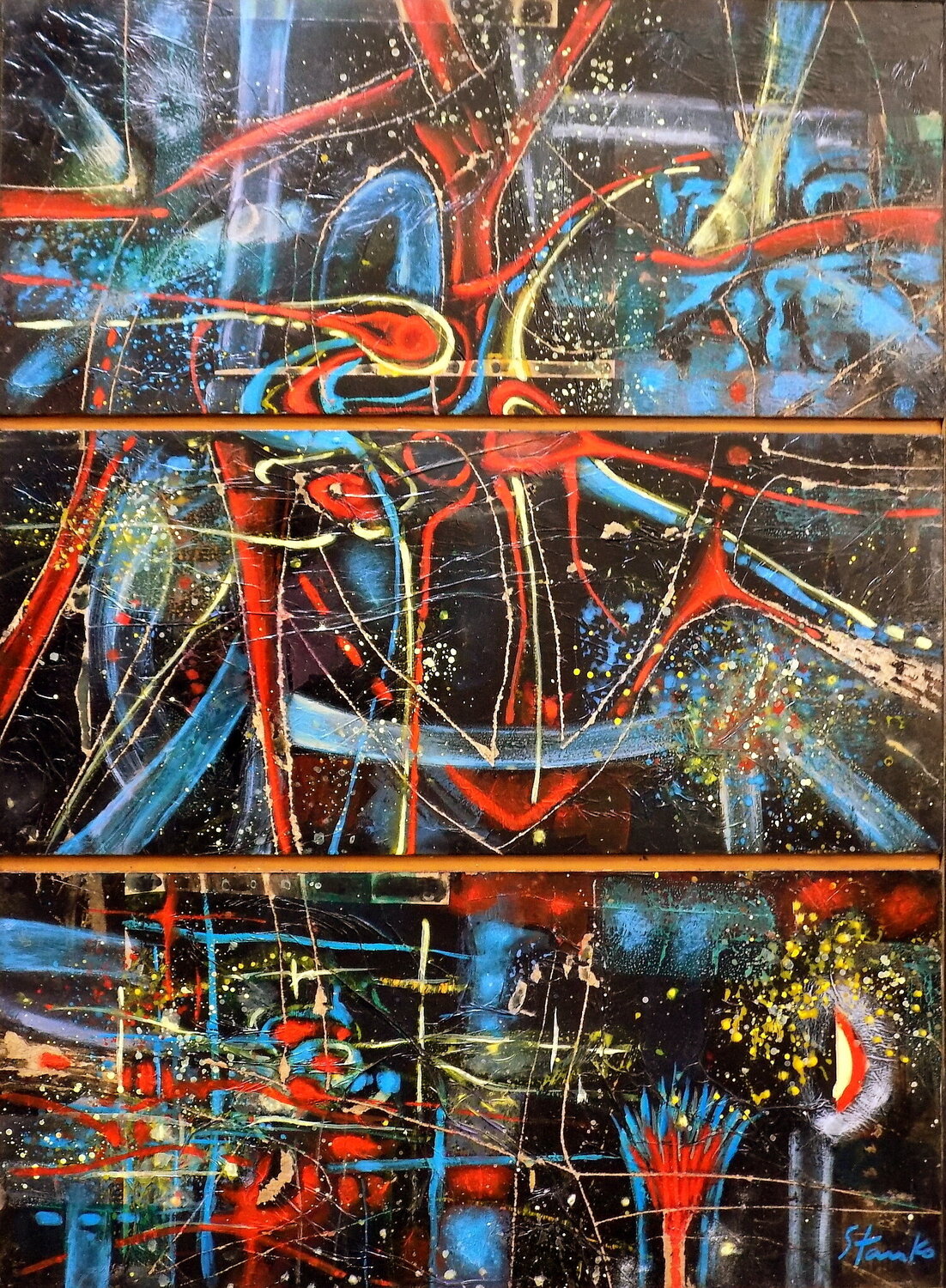 Heart triptych Stanislav Bojankov