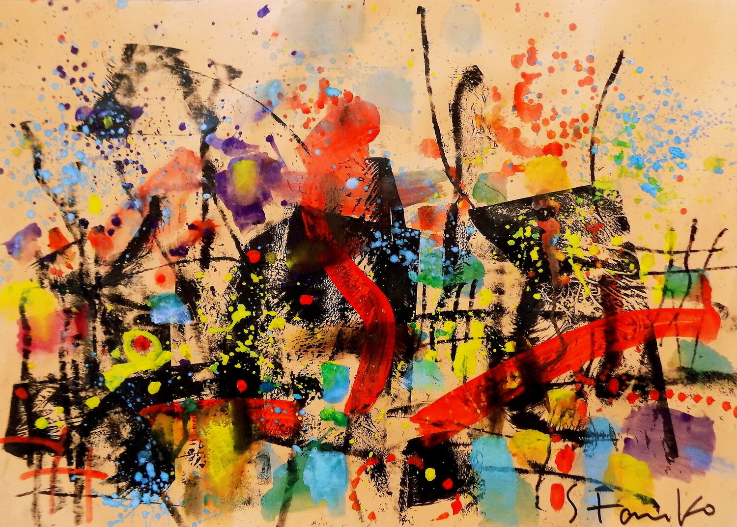Landscaping on Jazz-L Stanislav Bojankov Original painting for sale