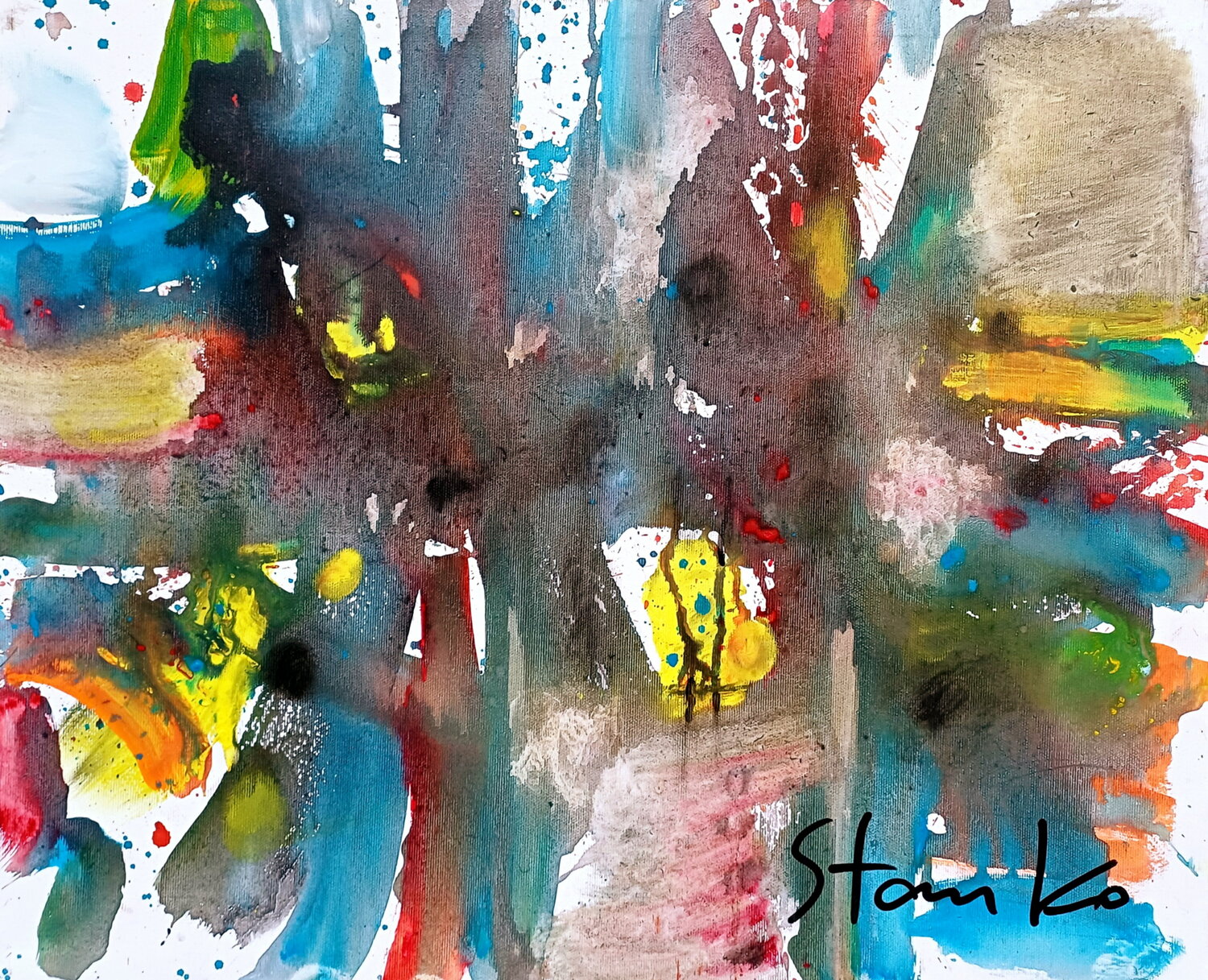 Musical abstraction-I Stanislav Bojankov Original painting for sale