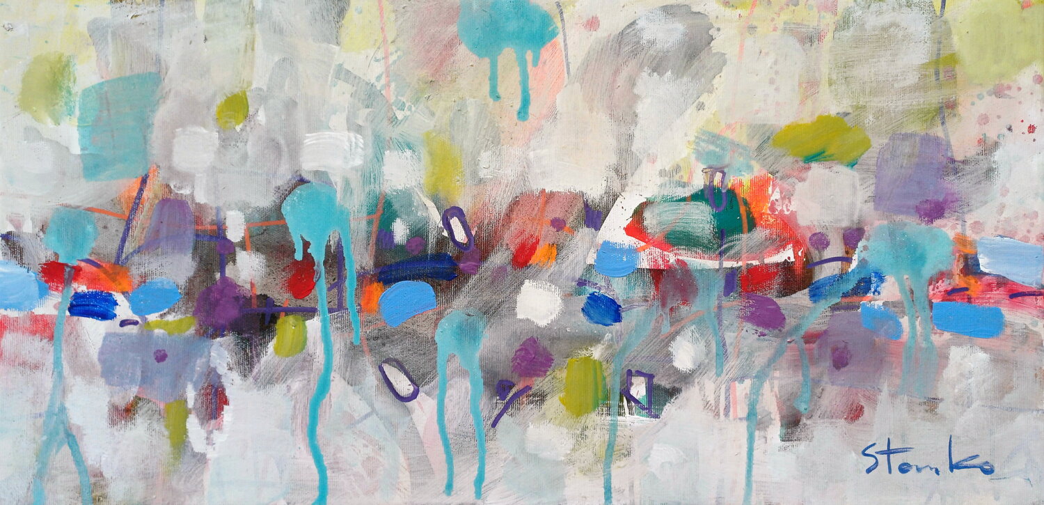 Musical abstraction-V Stanislav Bojankov Original painting for sale
