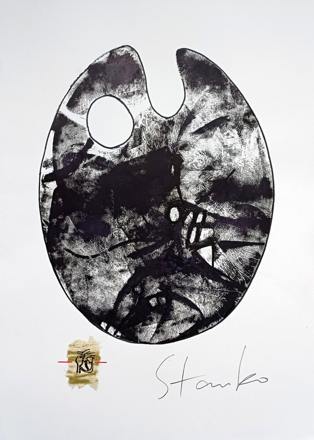 Primary palette-IV Stanislav Bojankov Print for sale