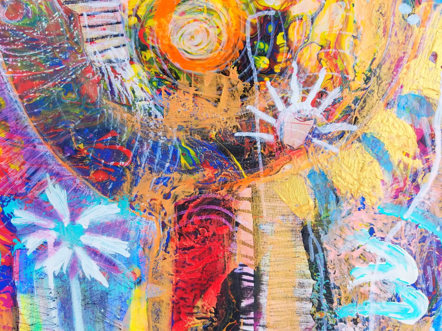EINE ANDERE DIMENSION von Eva Dahn Rubin (2022): Malerei Acryl auf Leinwand  - SINGULART