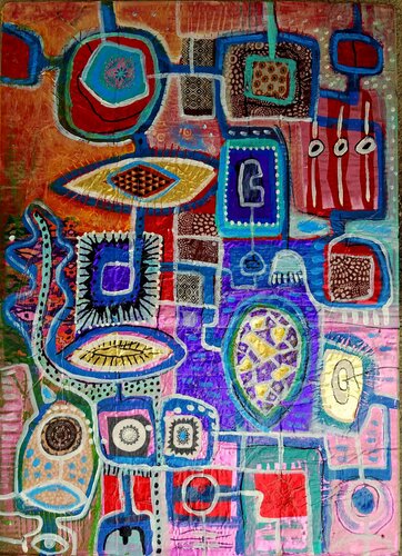 KRAFTVOLLE VERBINDUNGEN van Eva Dahn Rubin, Schilderij te koop op Singulart