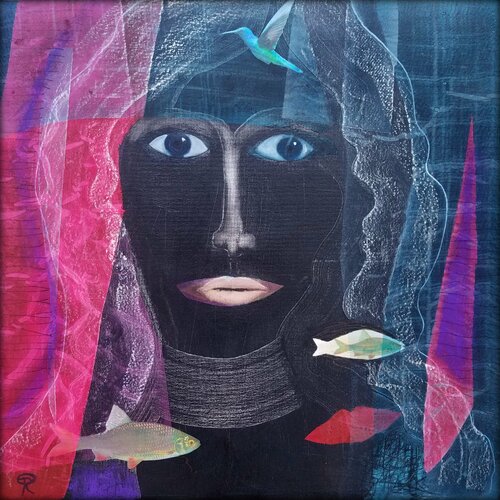 SCHWARZE MADONNA di Eva Dahn Rubin, Pittura in vendita su Singulart