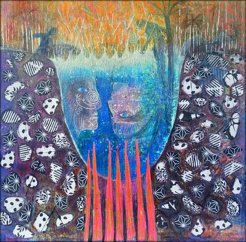IM REICH DER TIEFE van Eva Dahn Rubin, Schilderij te koop op Singulart