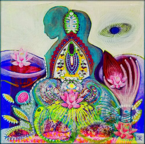 QUELLE DES GLÜCKS van Eva Dahn Rubin, Schilderij te koop op Singulart