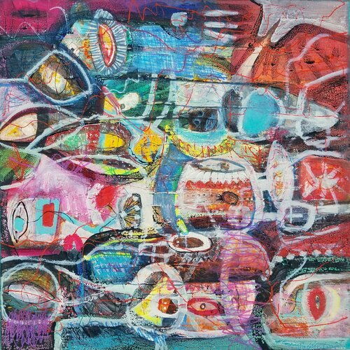 DU KANNST MICH DREHEN! von Eva Dahn Rubin, Malerei kaufen auf Singulart