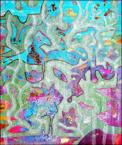 REISE INS GLÜCK von Eva Dahn Rubin, Malerei kaufen auf Singulart