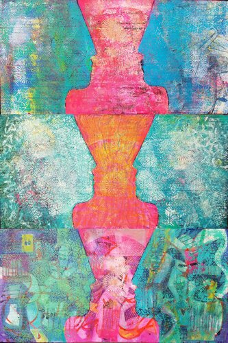 IN KONTAKT  Triptychon van Eva Dahn Rubin, Schilderij te koop op Singulart