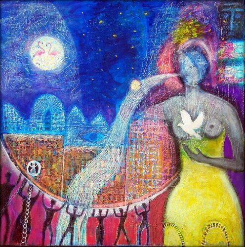 DIE HELDIN di Eva Dahn Rubin, Pittura in vendita su Singulart