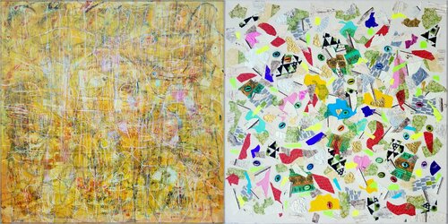 DAS GUTE IST LEICHT UND ES IST ÜBERALL di Eva Dahn Rubin, Pittura in vendita su Singulart