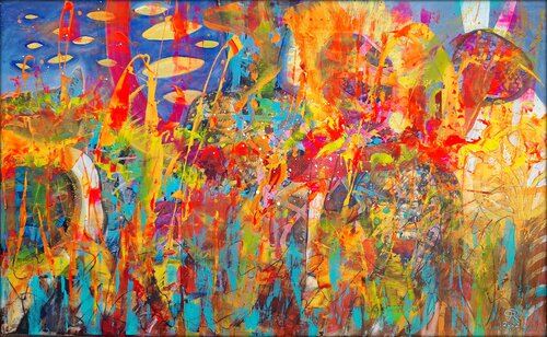 HERBSTFEUER van Eva Dahn Rubin, Schilderij te koop op Singulart