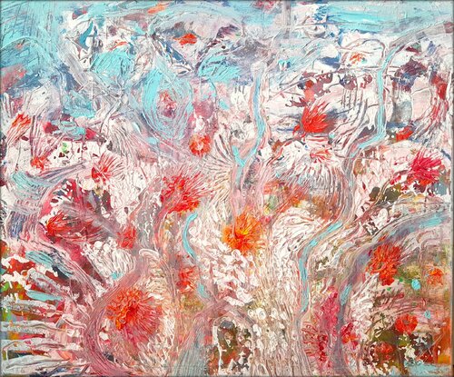 HERBSTBLÜTEN van Eva Dahn Rubin, Schilderij te koop op Singulart