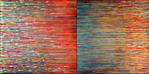 DIALOG  Diptychon van Eva Dahn Rubin, Schilderij te koop op Singulart