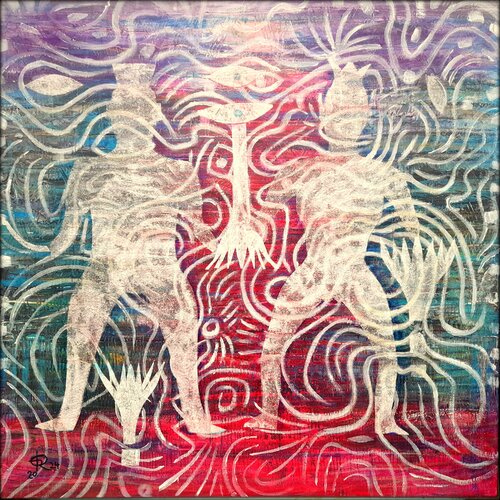 POWER & FLOW von Eva Dahn Rubin, Malerei kaufen auf Singulart