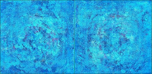 UNENDLICHKEIT  / INFINITO Diptychon von Eva Dahn Rubin, Malerei kaufen auf Singulart