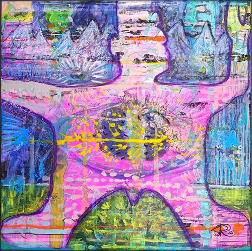 OPEN YOUR HEART! di Eva Dahn Rubin, Pittura in vendita su Singulart