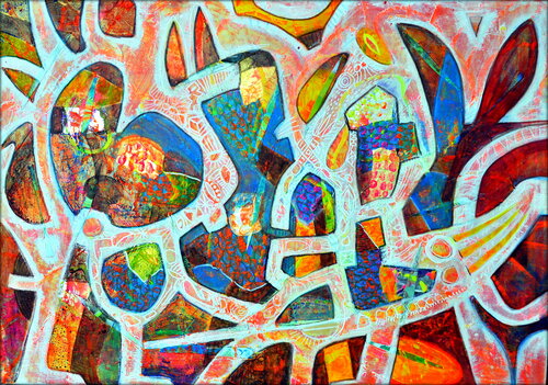 SCHATTENTANZ von Eva Dahn Rubin, Malerei kaufen auf Singulart