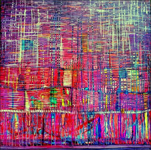 MOVING SILENCE VII van Eva Dahn Rubin, Schilderij te koop op Singulart