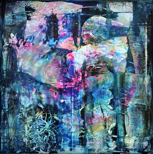 NACHTSCHATTEN II di Eva Dahn Rubin, Pittura in vendita su Singulart