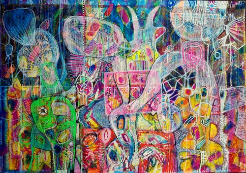 FARBFORMEN von Eva Dahn Rubin, Malerei kaufen auf Singulart