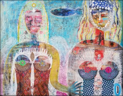 URBAN ANGELS de Eva Dahn Rubin, Pintura a la venta en Singulart