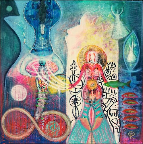 LICHT IM DUNKEL by Eva Dahn Rubin, Painting for Sale on Singulart