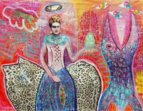 FRIDA E DIEGO van Eva Dahn Rubin, Werk op papier te koop op Singulart