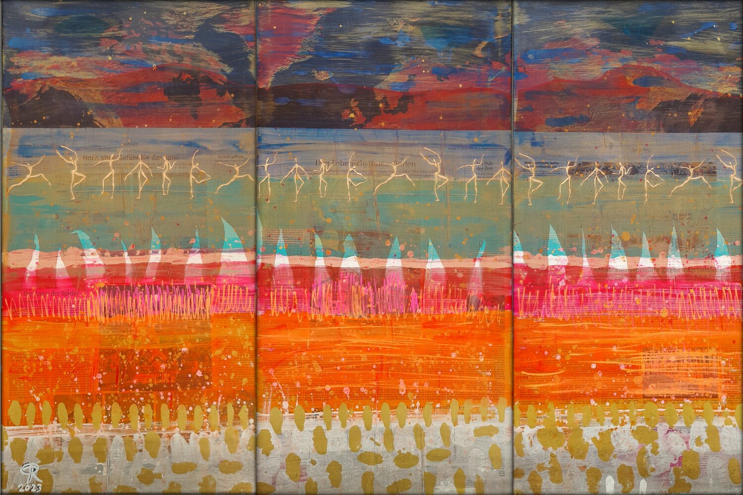 BEFREIUNG  Triptychon Eva Dahn Rubin