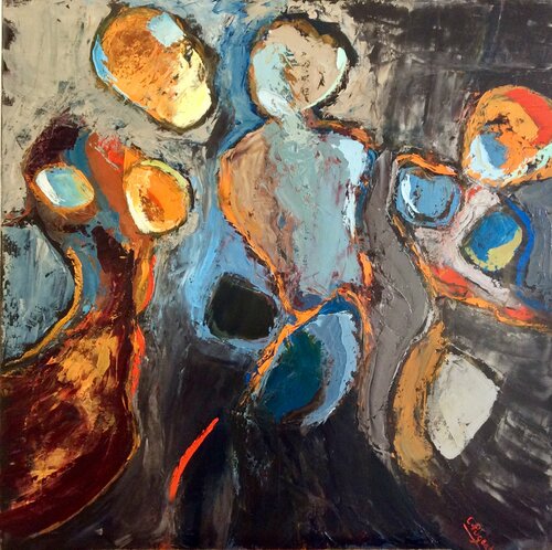 Contorsions par Catherine Pugeat, Peinture en vente sur Singulart