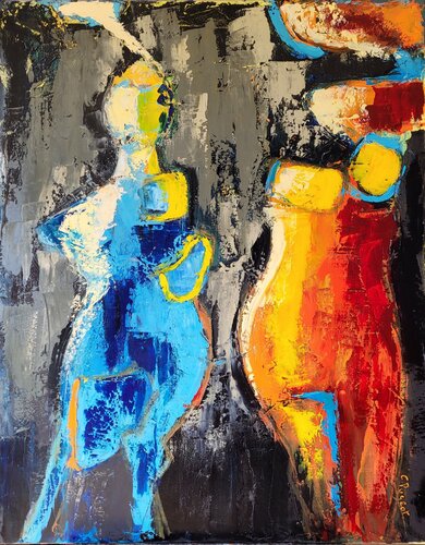 Dérision par Catherine Pugeat, Peinture en vente sur Singulart