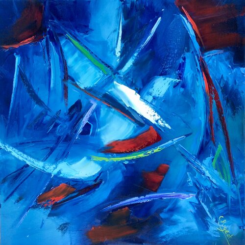 Battement par Catherine Pugeat, Peinture en vente sur Singulart