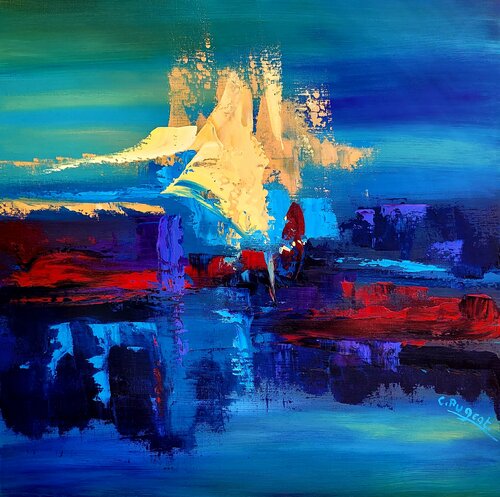 Cité rêvée di Catherine Pugeat, Pittura in vendita su Singulart