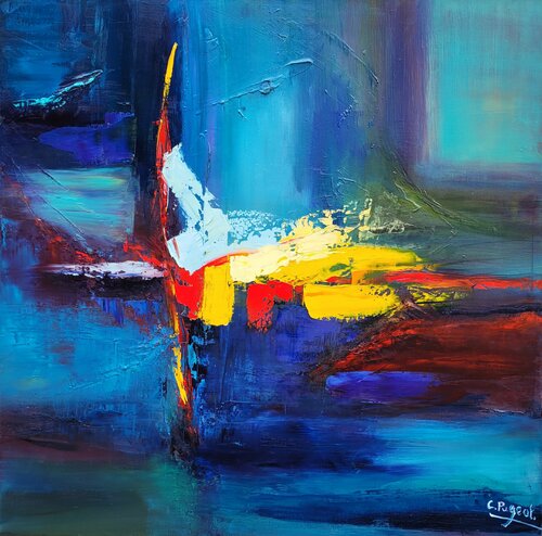 Cité flottante di Catherine Pugeat, Pittura in vendita su Singulart