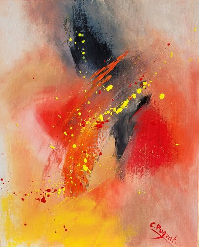 Flamboyante di Catherine Pugeat, Pittura in vendita su Singulart
