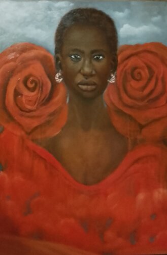 Le tre Rose. Rosse von Barbara Berardicurti, Malerei kaufen auf Singulart