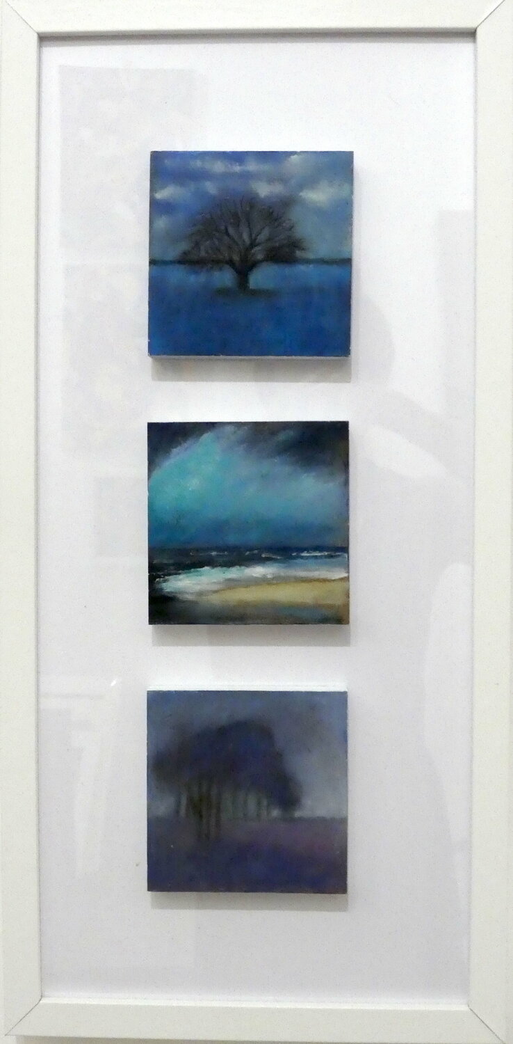 trittico in blu Barbara Berardicurti