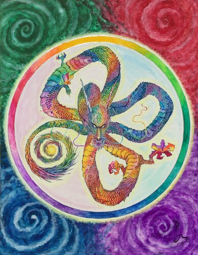 GA-RYU by Hirono Nakamura, Painting for Sale on Singulart