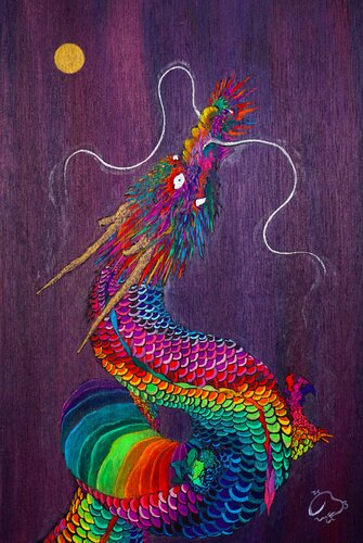 昇龍 / Ascending dragon von Hirono Nakamura, Malerei kaufen auf Singulart