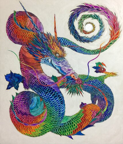 吽乃龍〜un-Dragon〜 van Hirono Nakamura, Schilderij te koop op Singulart