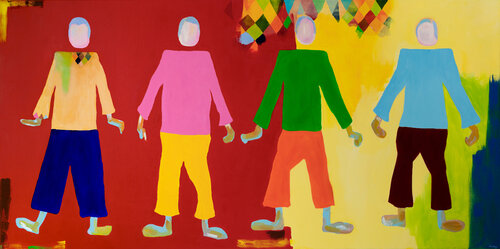 Friends by Nadra Jacob, Painting for Sale on Singulart