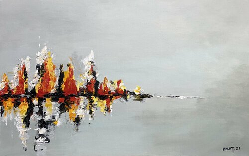 Radiant City_2021_06 di ransoo kim, Pittura in vendita su Singulart
