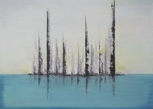 Skyscraper island_02 de ransoo kim, Pintura a la venta en Singulart