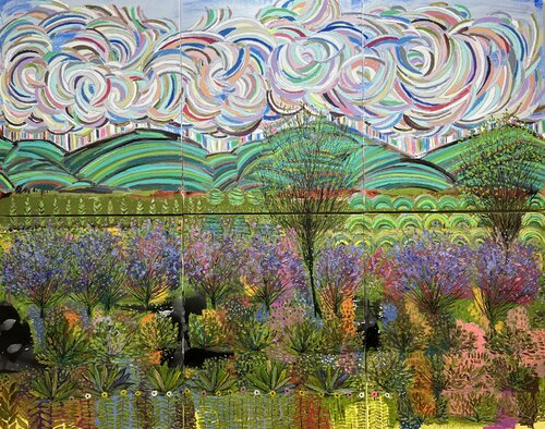 A walk, that simple pleasure_Rhythmical, stricter and freer par Joong-hyun Park, Peinture en vente sur Singulart
