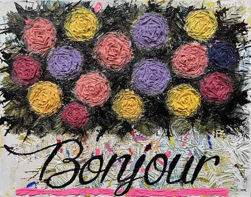 Bonjour (Good morning) par Joong-hyun Park, Peinture en vente sur Singulart