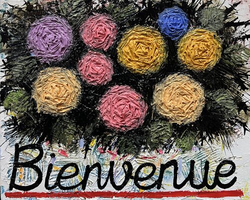 Bienvenue (Welcome) by Joong-hyun Park, 油畫 for Sale on Singulart