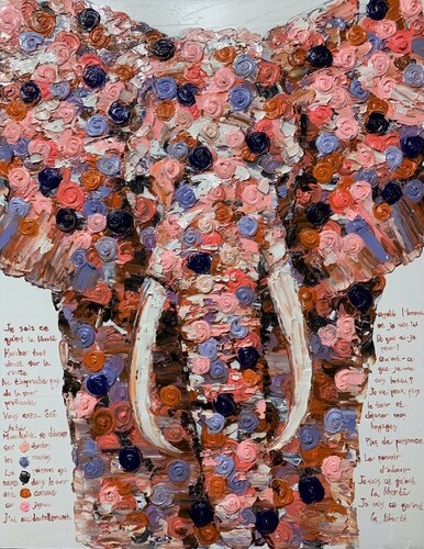 Wild Roses(the ANIMALS) 016 di Joong-hyun Park, Pittura in vendita su Singulart
