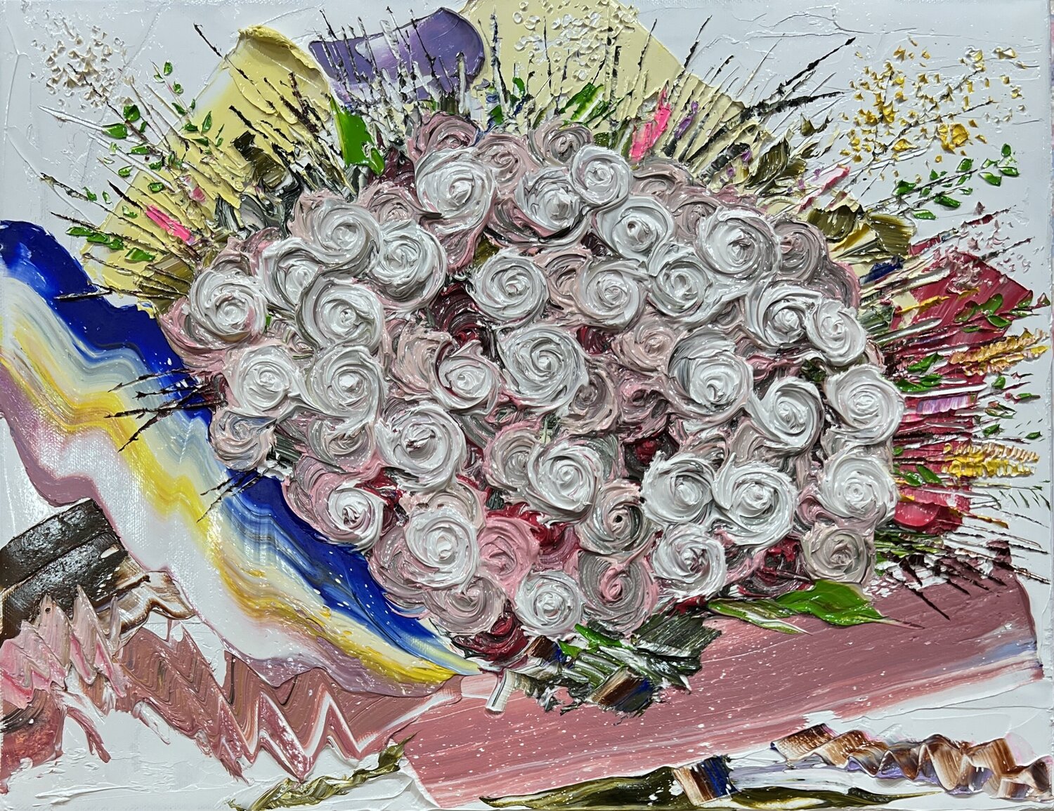 Rose in Life_2613 Joong-hyun Park Dipinto originale in vendita