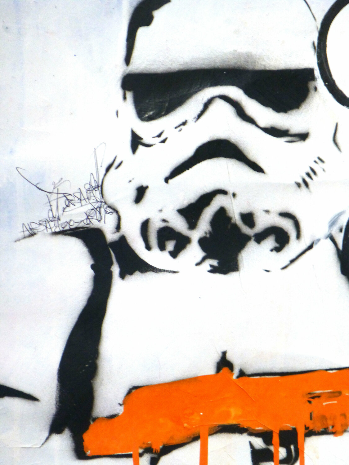 YO star wars x pow street art by Jp Malot (2020) Work on Paper